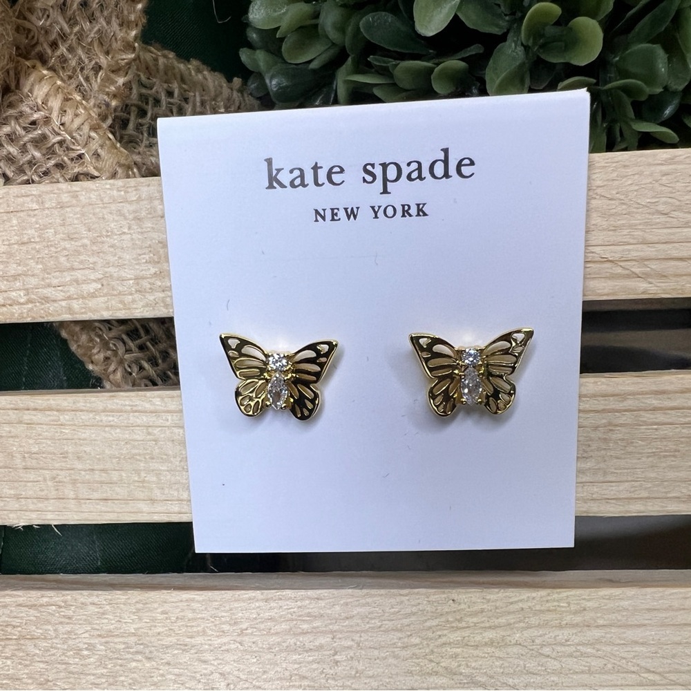 Kate Spade Gold Butterfly Earrings